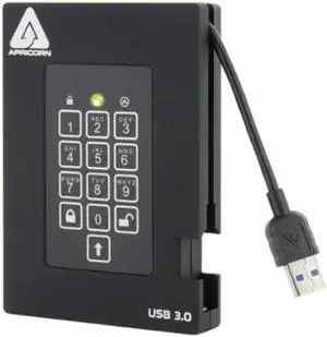 Apricorn A25-3PL256-1000F 1000 GB fortress Fips Portable USB Hardware Encrypted HDD