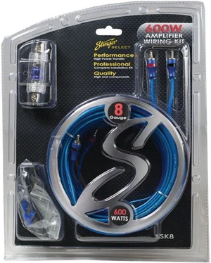 Stinger SSK8 8 Gauge Select Wiring Kit with Ultraflexible Copper-Clad Aluminum Cables Stinger SSK8 8 Gauge Select Wiring Kit with Ultraflexible Copper-Clad Aluminum Cables