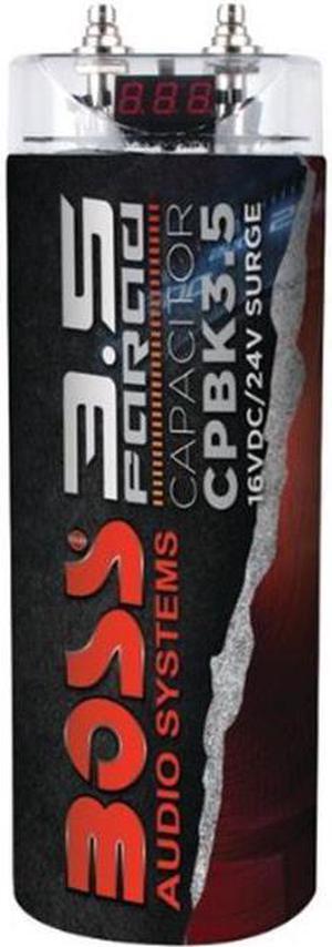 BOSS AUDIO CPBK3.5 3.5-FARAD CAPACITOR (BLACK)