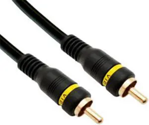 Composite Video Cable, RCA Male / RCA Male, High Quality, 6 ft