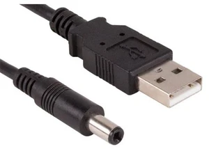 Cable Leader U2112-1103 3 ft. USB 2.0 A Male to DC 5.5 mm - 2.1 mm Power Cable Cable Leader U2112-1103 3 ft. USB 2.0 A Male to DC 5.5 mm - 2.1 mm Power Cable