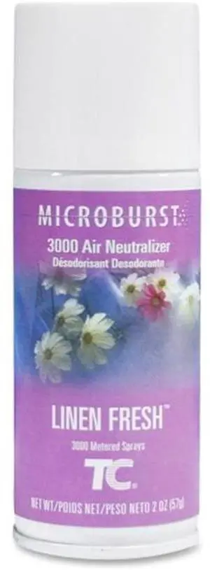 Rubbermaid Commercial Products 4012551 2 oz Linen Fresh Microburst 3000 Air Freshener Aerosol Refill