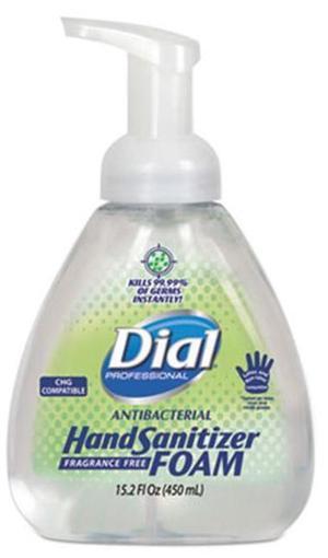 Dial. Professional 06040 Antibacterial Foaming Hand Sanitizer, 15.2 oz. Pump Bottle