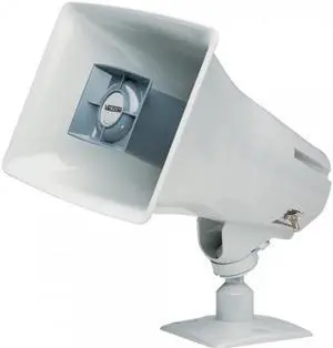 Valcom - VIP-130AL-GY - Valcom IP Horn, One-Way High Efficiency Horn Gray - Wired - 117 dB - Audible - Wall Mountable,