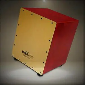 Pyle PCJD15 Wooden Cajon Percussion Box