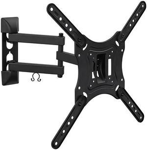 Monoprice Essential Full Motion TV Wall Mount Bracket For 32 To 55 TVs up  to 77lbs Max VESA 400x400 Fits Curved Screens