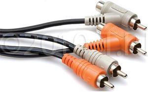 Hosa CRA-201PB Dual RCA to RCA Cable Black 1 m