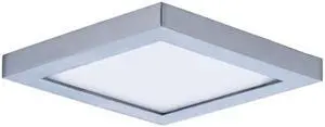 Maxim 57720WTSN 4.5 in. Wafer LED Square Wall Flush Mount, Satin Nickel