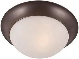 Maxim 5850FTOI 4 x 12 in. Essentials One Light Flush Mount, Oil Rubbed Bronze Maxim 5850FTOI 4 x 12 in. Essentials One Light Flush Mount, Oil Rubbed Bronze