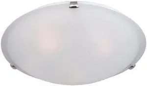 Maxim 11060FTSN 6 x 20 in. Malaga 4-Light Flush Mount, Satin Nickel