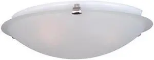 Maxim 2680FTSN 4 x 12.5 in. Malaga 2-Light Flush Mount, Satin Nickel