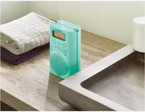 Sangean H205TQ FM & AM Weather Alert Waterproof Shower Radio - 6.14 x 4 x 9.75