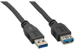 Cable Leader U3101-1215 15 ft. USB 3.0 A Male to A Female Extension Cable, Black