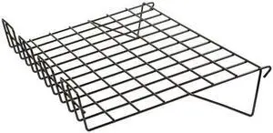 Econoco BLK-SL22 14 x 22.5 in. L Sloping Shelf with 3 in. Lip, Black