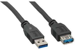 Cable Leader U3101-1203 3 ft. USB 3.0 A Male to A Female Extension Cable, Black Cable Leader U3101-1203 3 ft. USB 3.0 A Male to A Female Extension Cable, Black