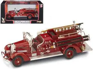 1938 Ahrens Fox VC Fire Engine Red 1/43 Diecast Model Car by Road Signature