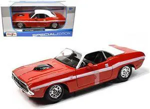 Maisto 31263r 1970 Dodge Challenger R & T Coupe Red 1-24 Diecast Model Car