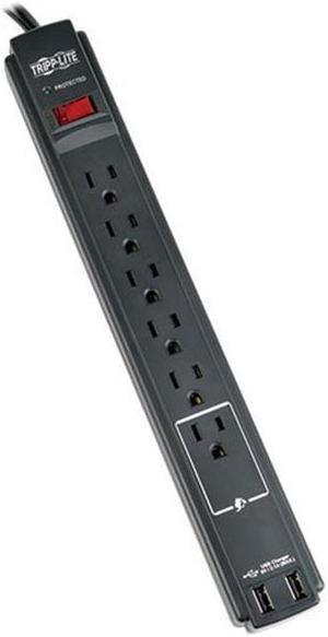 Tripp Lite TLP606USBBTAA 6outlet 2.1amp Surge Supp Fd