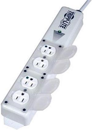 Tripp Lite 4 Outlets Medical-Grade Power Strip - NEMA 5-15P - Receptacle: 4 x NEMA 5-15R Hospital Grade - 15ft