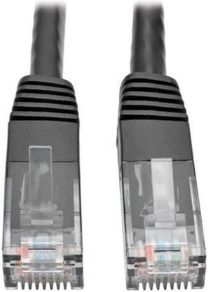 Tripp Lite N200-010-BK Cat6 Molded Male to Male Patch Cable, Black - 10 ft.