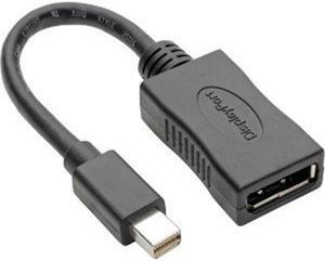 Tripp Lite P139-06N-DP4K6B 6 in. 4K Mini DisplayPort to DisplayPort Adapter Converter