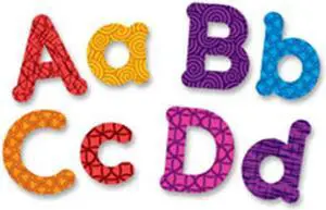 Learning Resources LRN7725 Upper & Lower Case Magnetic Letters, 82 Per Set