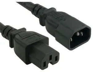 Cable Leader PW127-1206 6 ft. 14 AWG 15A 250V Power Cord IEC320 C14 to IEC320 C15 Cable Leader PW127-1206 6 ft. 14 AWG 15A 250V Power Cord IEC320 C14 to IEC320 C15