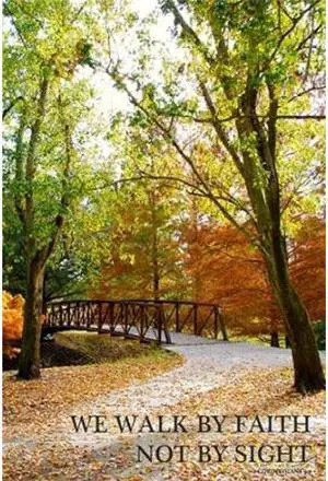 Sun Dance Graphics PDX10972JLARGE We Walk by Faith Poster Print by Gail Peck, 20 x 28 - Large