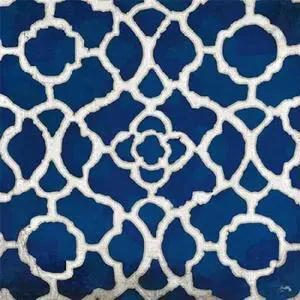 Sun Dance Graphics PDX9734AASMALL Indigo Modele I Poster Print by Elizabeth Medley, 12 x 12 - Small