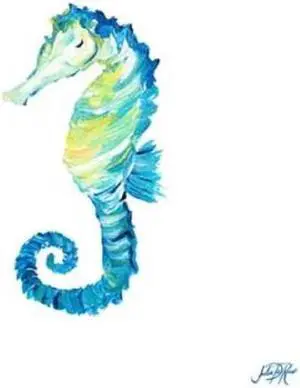 Sun Dance Graphics PDX10200ASMALL Sea Creatures IV Poster Print by Julie Derice, 12 x 12 - Small