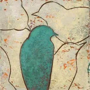Sun Dance Graphics PDX8323ASMALL Lovely Birds IV Poster Print by Patricia Pinto, 12 x 12 - Small