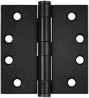 Deltana S44HD10B 4 x 4 in. Square Hinge Heavy Duty Steel - Oil Rubbed Bronze