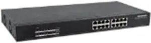Intellinet 16-Port Gigabit Ethernet PoE+ Switch, 16 x PoE ports, IEEE 802.3at/af Power-over-Ethernet (PoE+/PoE), Endspan, Rackmount