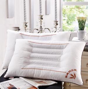 Polyester Lavender and Buckwheat Semen Cassiae Neck Care Single Pillows White Pure Cotton Covered