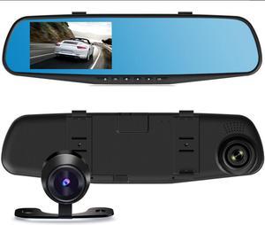 Dual Lens H1688 HD 1080P 4.2 inch Monitor Dash Cam Rearview Mirror Car Recorder Camera DVR For Vehicles Front and Rear
