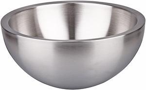 Stainless Steel Salad Salad Bowl Ultra Heavy Duty 18/10 Stainless Steel Double Wall Serving Bowl, Life-long Use-6.3inch (16cm)