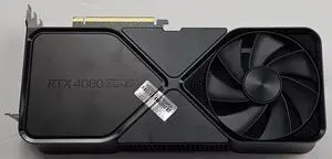 NVIDIA GeForce RTX 4080 SUPER Founders Edition 16GB GDDR6X PCIe 4.0 DLSS 3.5 Graphics Card 900-1G136-2555-000 PCIe HAS SCRATCHES/DAMAGES, SEE IMAGES! CARS IS TESTED AND WORKS WELL! NVIDIA GeForce RTX 4080 SUPER Founders Edition 16GB GDDR6X PCIe 4.0 DLSS 3.5 Graphics Card 900-1G136-2555-000 PCIe HAS SCRATCHES/DAMAGES, SEE IMAGES! CARS IS TESTED AND WORKS WELL!