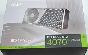 MSI GeForce RTX 4070 Ti SUPER 16G EXPERT 16GB GDDR6X PCI Express 4.0 ATX Video Graphics Card MSI GeForce RTX 4070 Ti SUPER 16G EXPERT 16GB GDDR6X PCI Express 4.0 ATX Video Graphics Card