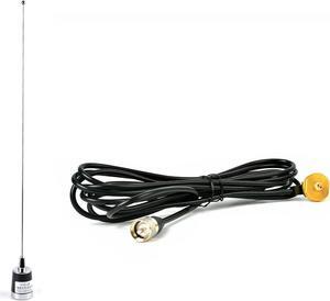 HYS UHF/VHF 144/430MHz Dual Band NMO Antenna 100W Antenna NMO Mount Cable For Motorola Kenwood Icom Vertex Blackbox HYT Hyte Car Mobile Radio