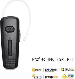 HYS Wireless Bluetooth PTT Headset Earpiece Wireless Headphone  Zello App Samsung Huawei Android Phone
