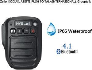 Handheld Wireless Bluetooth PTT Speaker Microphone for Android Zello ZelloWork Kodiak AZET