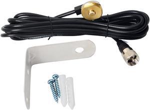 HYS NMO Antenna Mount 4m RG58 Cable with  L Bracket For Motorola Yaesu Kenwood Icom HYT Car Mobile Radio