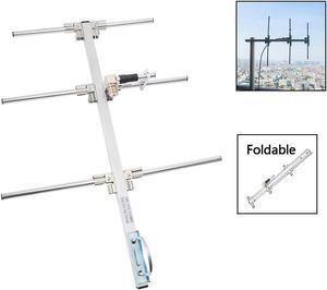 HYS 7dBi Yagi Antenna UHF 400-470Mhz Foldable Outdoor Antenna  for Baofeng Motorola Yaesu Kenwood Mobile  Radio Transceiver