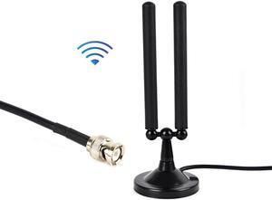 HYS 3dBi 433Mhz Antenna BNC Male Connector Magnetic Base Antenna with 5M(16Ft)/RG-58 for 433Mhz Handheld Ham Radio/Device