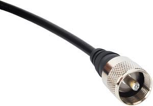 4.3" Magnet Base Mount NMO Connection Style W/5M(16.4ft) RG58 Coaxial Cable PL-259 Plug for CB/VHF/UHF/HF Mobile Radio