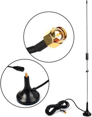 Dual Band Antenna VHF/UHF SMA-Male 144/430MHz Magnetic Base Antenna For YAESU TYT PUXING Radio