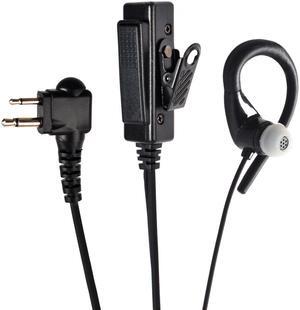 HYS 2 Pin C Shape Earpiece PTT Mic Headset Headphone for Motorola Handheld Radio CLS1110 CLS1410 CLS1413 CP200 CP040
