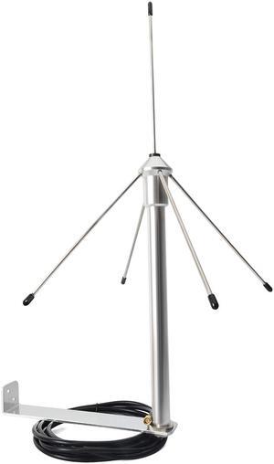 HYS 433Mhz 3dbi Omni Antenna Stainless steel Aerial with 3M(9.8ft) RG58 Coaxial Cable SMA Male Connector for Indoor and Outdoor