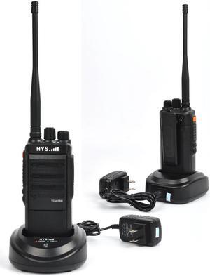 HYS 10W Walkie Talkies Rechargeable Long Range Two-Way Radios UHF 400-480Mhz Handheld Transceiver  with programming cable(2 Packs)