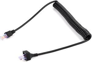 RJ-45 8 Pin to 8 Pin Replacement Microphone Cable Mic Cord for Kenwood Mobile Radio KMC-30 KMC-32 KMC-35 TK-7100 TK-760 TK-768 TK-780G M-261A TM-271A
